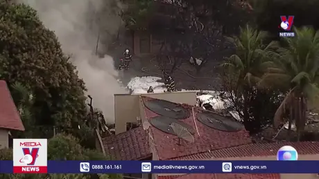 Rơi máy bay chở 61 người ở Brazil