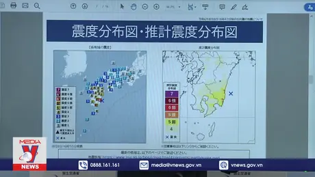 Động đất có độ lớn 6,8 gần tỉnh Hokkaido của Nhật Bản