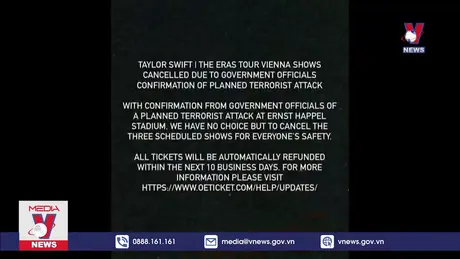 Áo công bố chi tiết về nghi phạm âm mưu tấn công buổi diễn của T.Swift
