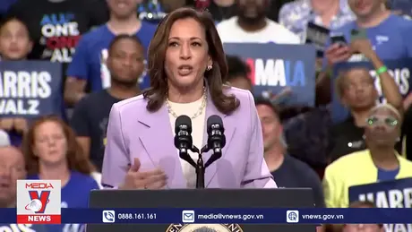 Bà Kamala Harris nỗ lực lôi kéo cử tri ngành dịch vụ