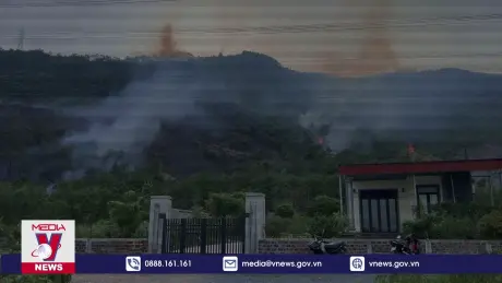 Quảng Bình đã dập tắt cháy rừng ở xã Quảng Đông