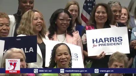Bà K.Harris củng cố ủng hộ trong đảng Dân chủ