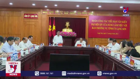 Tiểu ban Văn kiện Đại hội Đảng làm việc tại Lạng Sơn