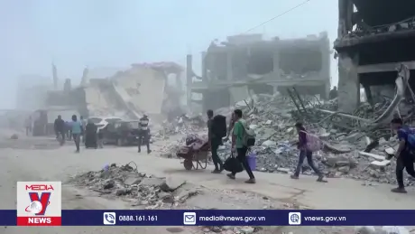 Gần 500 trường học ở Gaza nằm dưới làn đạn