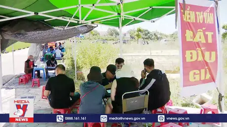 Xung quanh đất đấu giá ngoại thành Hà Nội tăng sốc