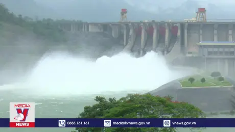 Hồ thủy điện Tuyên Quang xả lũ từ trưa 14/8