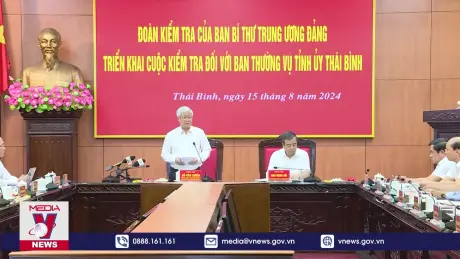 Kiểm tra công tác xây dựng, chỉnh đốn Đảng tại Thái Bình
