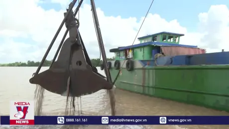 Sóc Trăng khai tác mỏ cát MS01 phục vụ cao tốc