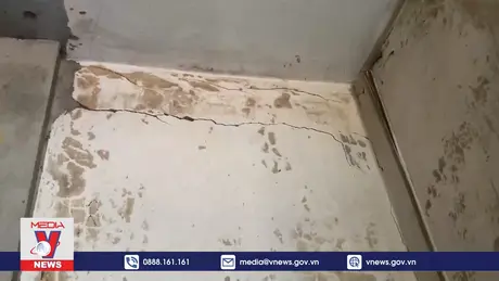 Nhiều nhà dân bị nứt do thi công đường cao tốc tại Quảng Bình