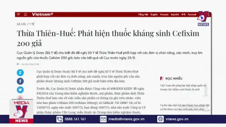 Phát hiện thuốc kháng sinh Cefixim 200 giả