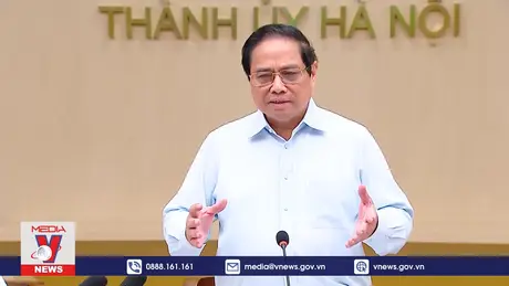 Thủ tướng Phạm Minh Chính làm việc với Thành phố Hà Nội