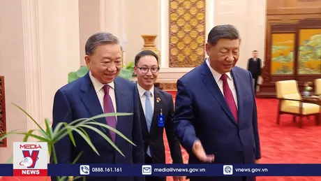 Tổng Bí thư, Chủ tịch nước Trung Quốc và Tổng Bí thư, Chủ tịch nước Tô Lâm dự tiệc trà