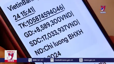 Lương hưu được chi trả trực tiếp qua tài khoản