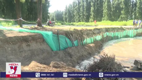 Bờ biển Hoằng Hóa, Thanh Hoá bị xâm thực nghiêm trọng