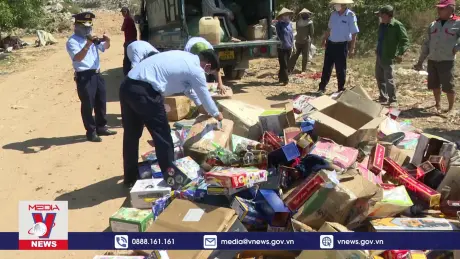 Quảng Trị tiêu hủy hàng nghìn sản phẩm hàng hóa vi phạm