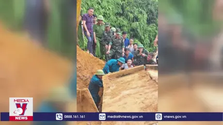 Kịp thời cứu người bị đất vùi lấp tại Tuyên Quang