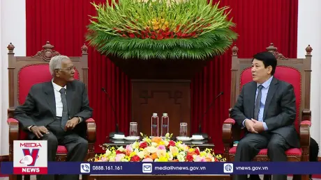 Thường trực Ban Bí thư tiếp Tổng Bí thư Đảng Cộng sản Ấn Độ 