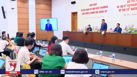Họp báo kết quả Kỳ họp bất thường lần thứ Tám, Quốc hội Khóa XV