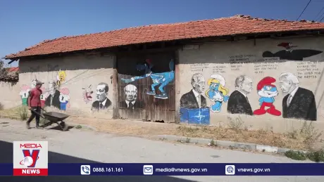 Nghệ thuật tranh tường độc đáo tại Bulgaria