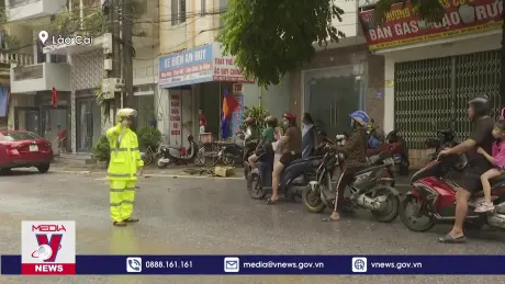 Mưa lớn gây ngập úng cục bộ và thiệt hại tại Lào Cai