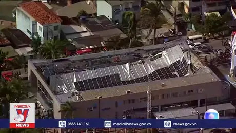 Sập mái nhà thờ gây thương vong tại Brazil