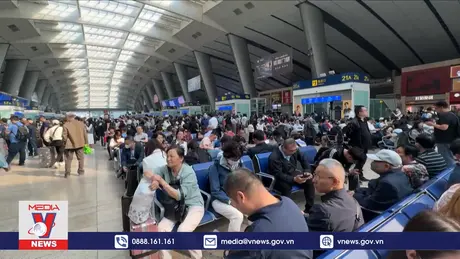 Đường sắt Trung Quốc đạt kỷ lục về vận chuyển hành khách