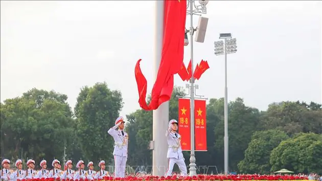 Nghi lễ thượng cờ mừng 79 năm Quốc khánh 2 - 9