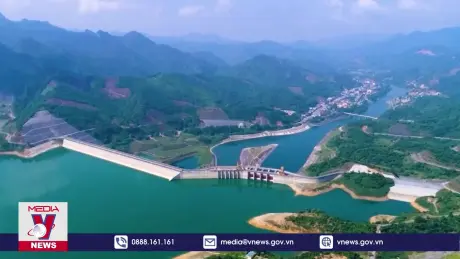 Hồ thủy điện Tuyên Quang mở 1 cửa xả đáy