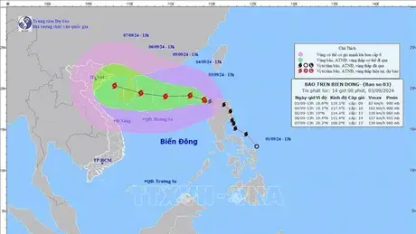 Bão số 3 tăng cấp, gió mạnh cấp 9, giật cấp 11