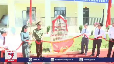  Bộ trưởng Công an dự lễ khánh thành trường học ở Tuyên Quang