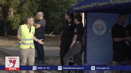 Tấn công bằng tên lửa vào miền Trung Ukraine