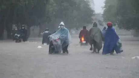 Khoảng chiều 7/9, bão số 3 đổ bộ đất liền Bắc Bộ gây mưa lớn toàn vùng