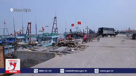 Nam Định kêu gọi tàu thuyền khẩn trương vào nơi tránh trú bão