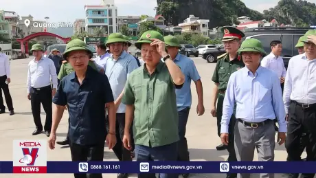 Phó Thủ tướng Trần Hồng Hà kiểm tra công tác phòng chống bão số 3 tại Quảng Ninh