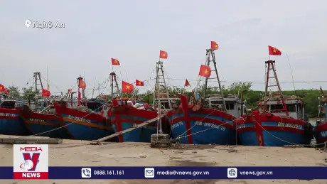 Nghệ An bảo đảm an toàn cho người, tàu thuyền tại nơi tránh trú bão