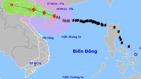 Bão số 3 Yagi giảm 1 cấp, khoảng 22h đêm nay vào Vịnh Bắc Bộ