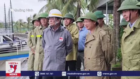Kiểm tra công tác ứng phó bão số 3 tại Quảng Ninh
