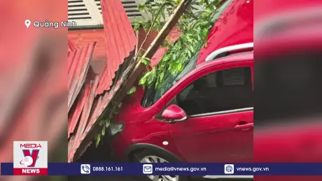 Bão số 3 đổ bộ vào đất liền Quảng Ninh