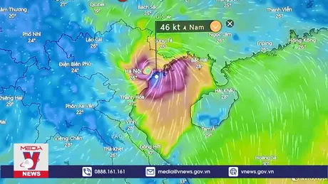 Gió mạnh hiếm gặp còn kéo dài tại Bắc Bộ