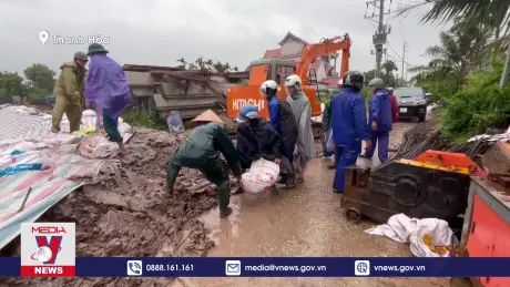 Thanh Hóa phòng chống sạt lở đê sông Càn