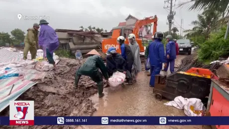 Thanh Hóa phòng chống sạt lở đê sông Càn