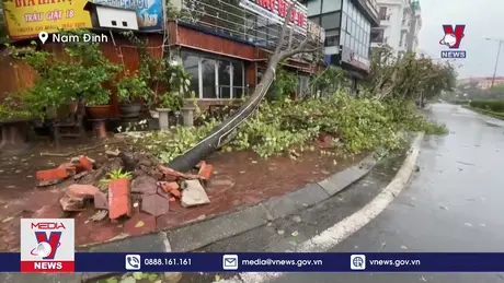 Nam Định khắc phục thiệt hại do bão số 3