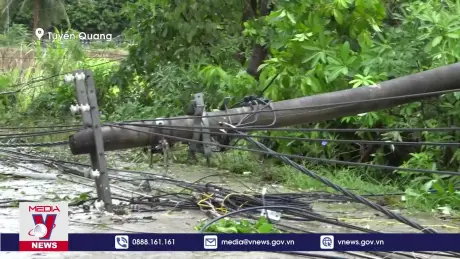 2 người mất tích do nước lũ cuốn trôi tại Tuyên Quang