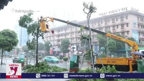 Thái Nguyên khẩn trương khắc phục thiệt hại do bão số 3