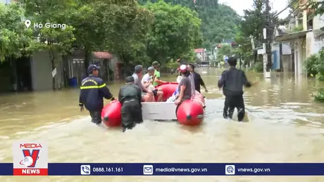 Hà Giang khẩn trương di dời người dân vùng bị ngập lụt đến nơi an toàn
