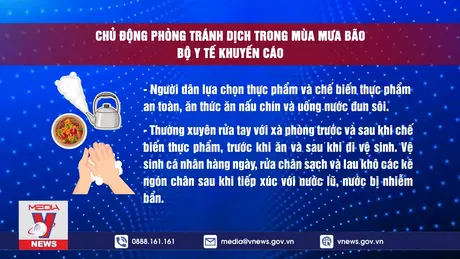 Bộ Y tế hướng dẫn phòng chống dịch bệnh sau bão