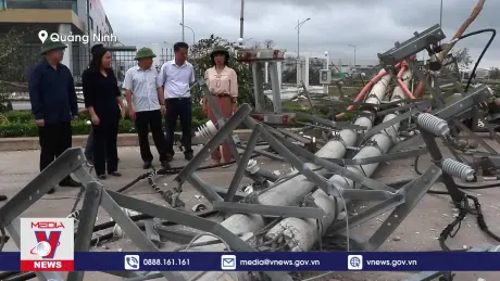 Quảng Ninh nỗ lực cấp điện, cấp nước trở lại sau bão số 3