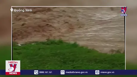 Quảng Ninh ngập lụt một số nơi sau bão số 3