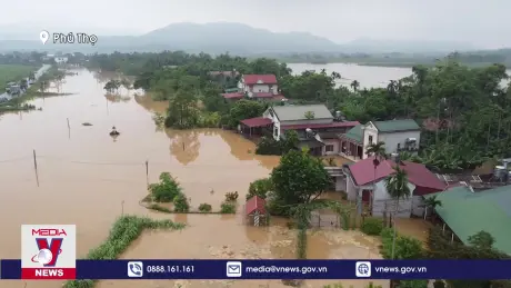 Phú Thọ di dời hơn 200 hộ dân do nước sông dâng cao sau bão số 3