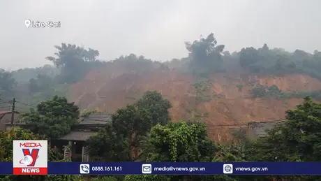 Lào Cai kịp thời sơ tán 10 hộ dân bị sạt lở